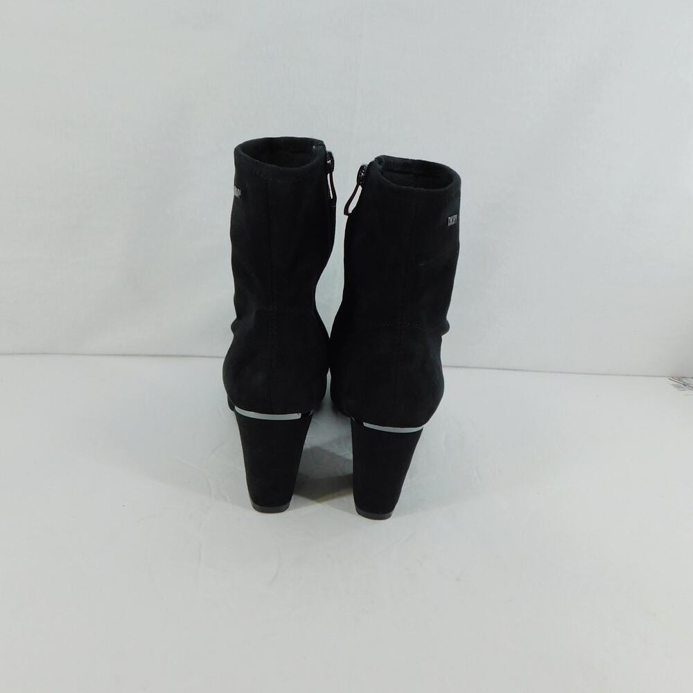 DNKY Black Women's Cavale Heeled Square Toe Bootie Size 6.5 - New Boots - Picture 5 of 7